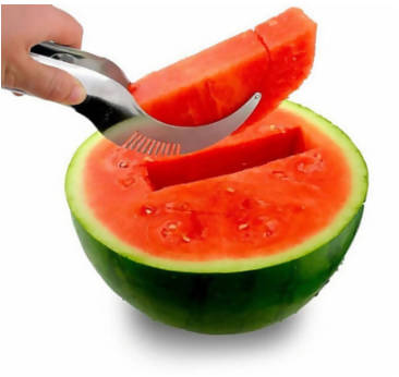 Stainless Steel Watermelon Slicer Knife Kitchen Gadget Corer Fruit Tools