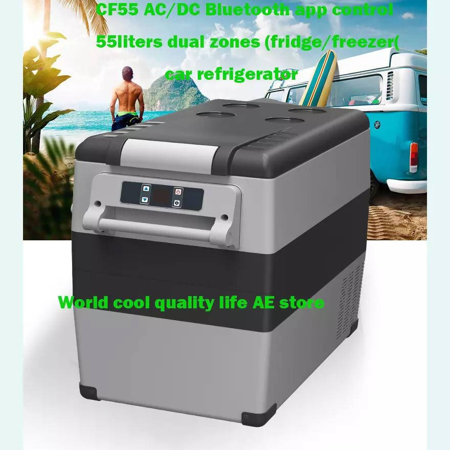 55L Car Refrigerator 12V Compressor Portable Freezer Cooler Fridge Quick Refrigeration Home Outdoor Picnic Cool