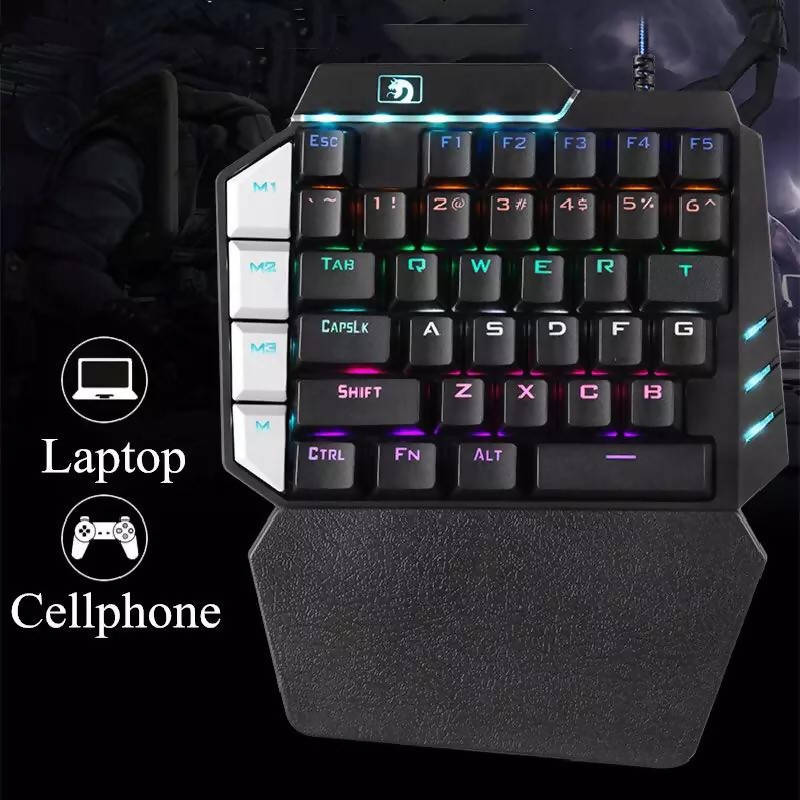 One Hand Mechanical Gaming Keyboard