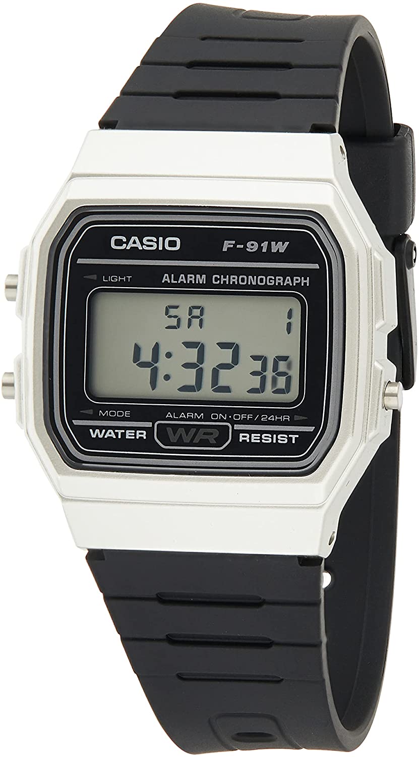 Casio Men's Black Watch F-91WM-7ADF | Resin | Water-Resistant | Minimal | Quartz Movement | Lifestyle| Business | Scratch-resistant | Fashionable | Halabh.com