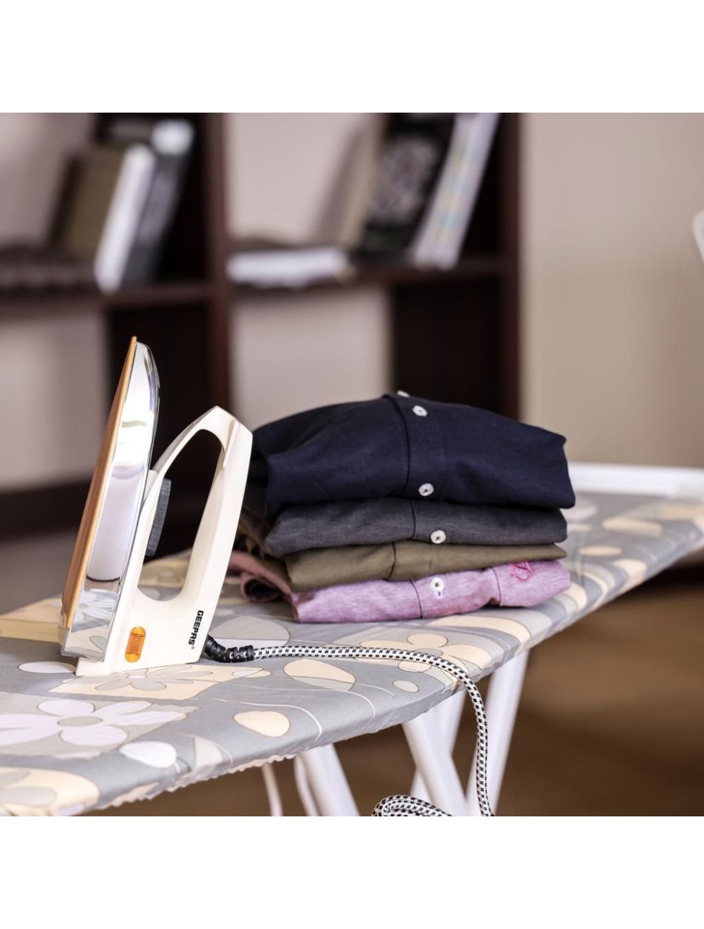 Geepas Automatic Dry Iron 1200W | reliable performance | lightweight | variable steam settings | safety features | stylish | even heat distribution | Halabh.com