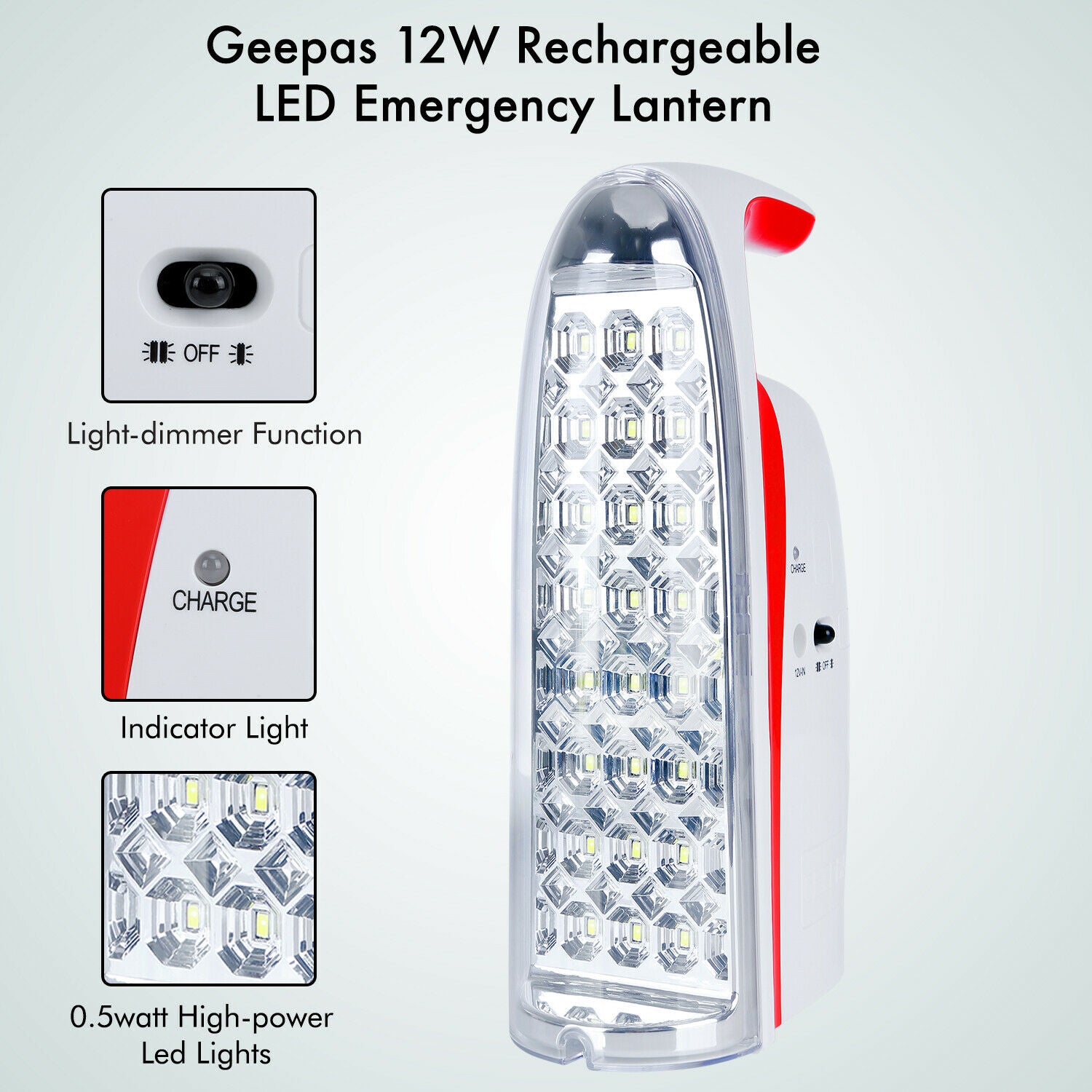 Geepas Rechargeable Emergency Led Lantern