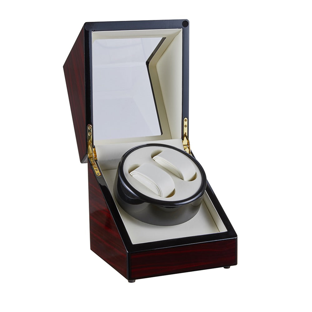 Wooden Mechanical Watch Winding Box 3321223412 | watch storage | box | jewelry box | timepiece storage | luxury accessories | organizational products | elegant design | secure lock | Halabh.com
