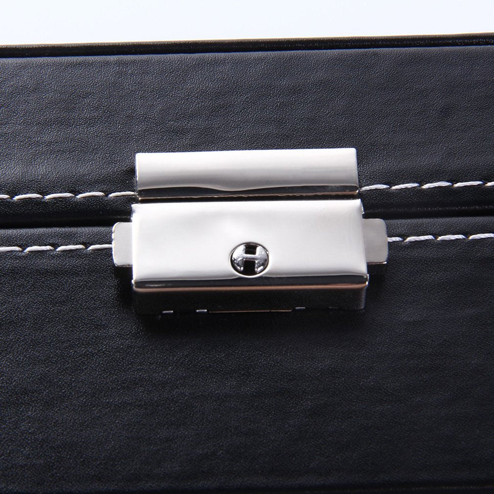PU Leather 6+3 Grids Storage Watch 3321223415 | watch storage | box | jewelry box | timepiece storage | luxury accessories | organizational products | elegant design | secure lock | Halabh.com