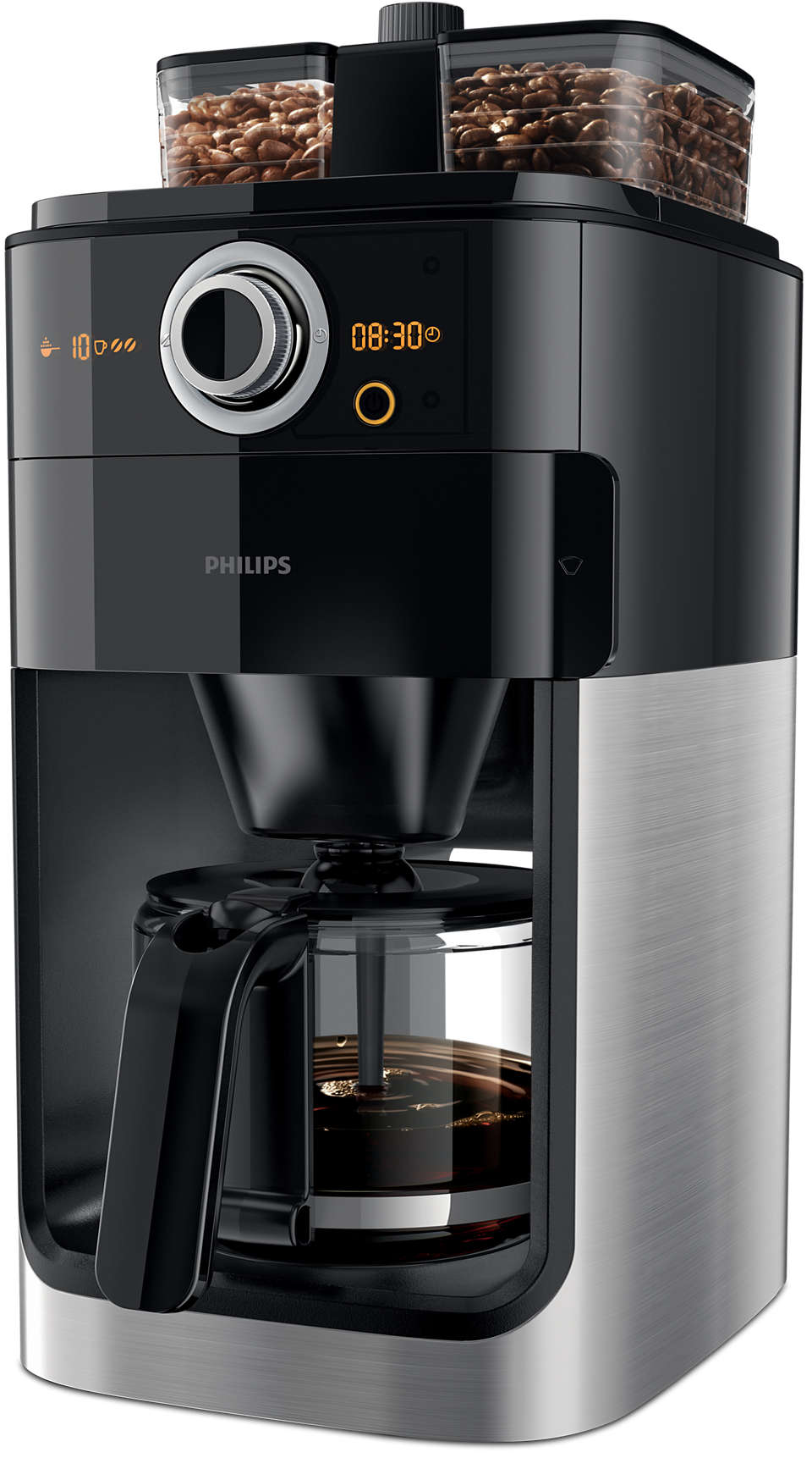 Philips Grind & Brew Coffee Maker - Black - HD7762