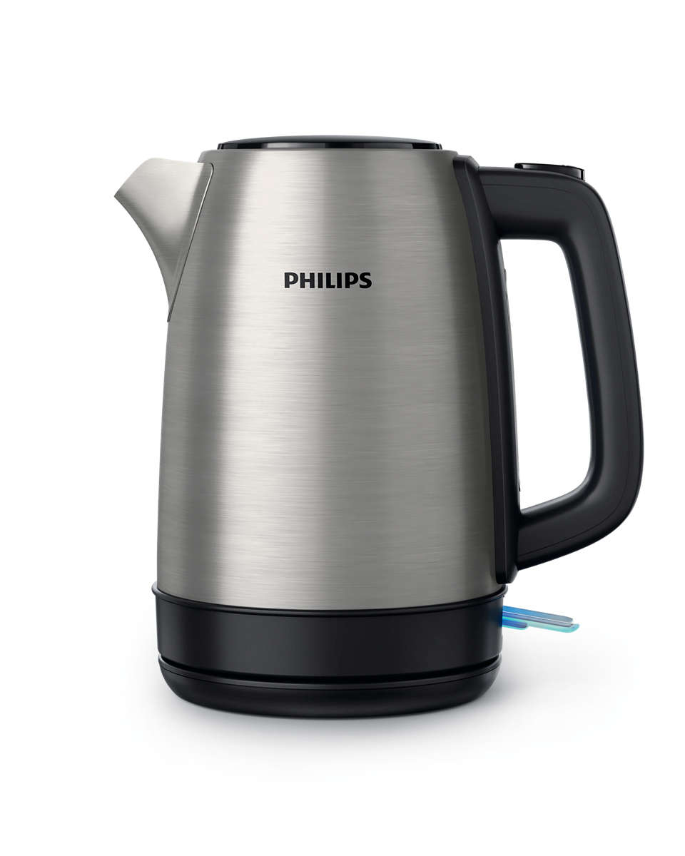 Philips Daily Collection Kettle Stainless Steel, Spring lid, Light indicator, 1.7 L HD9350
