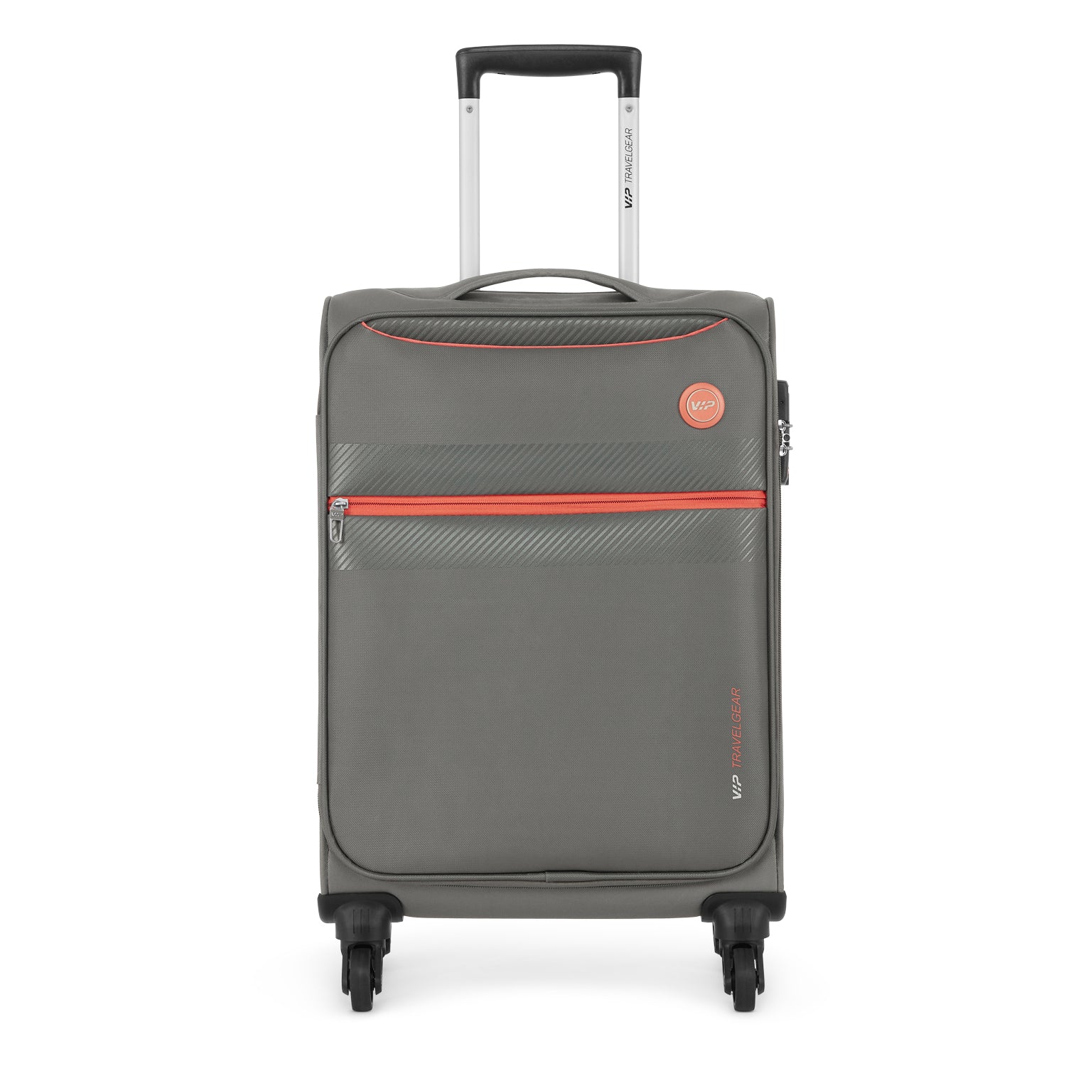 VIP Hilite 4 Wheel Soft Case Luggage Trolley Set 57cm Grey
