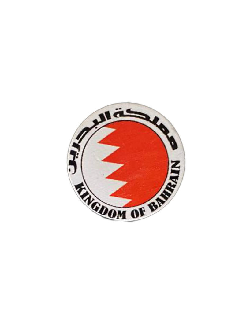 Bahrain Flag Round Plastic Badges