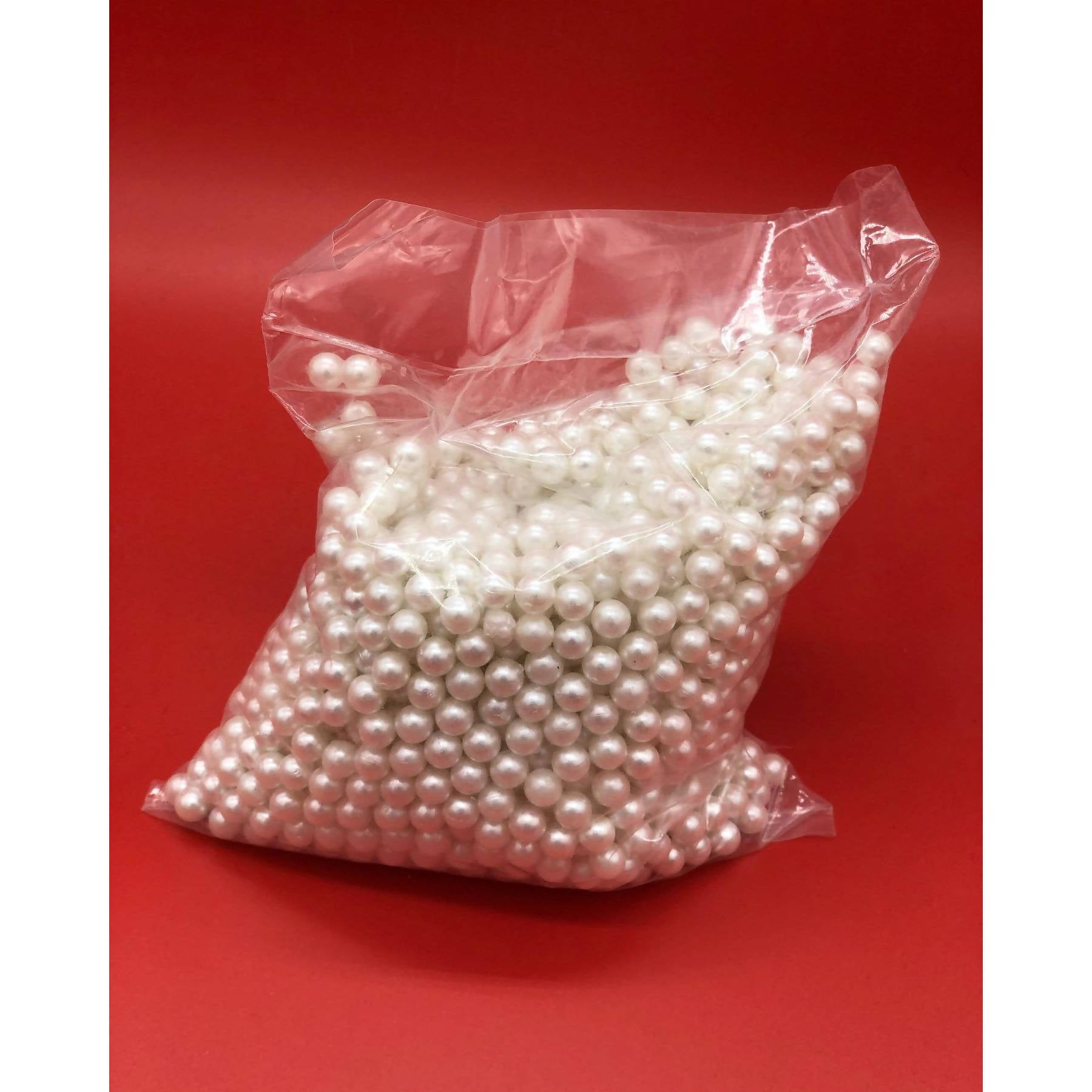 JC MAN Small White Pearls Packet For Vase Fillers Makeup Beads To Hold Brush Lipstick