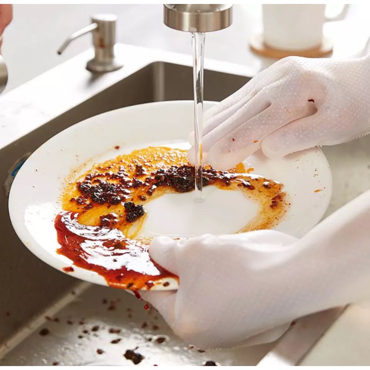 Multifunctional Dishwashing Silicon Gloves For Kitchen