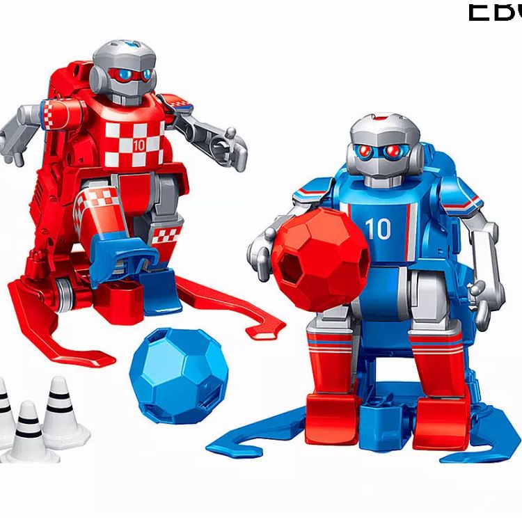 2 pcs EBOYU RC Football Robot Toy Wireless Remote Control Two Soccer Robots Game Toys for Kid Family