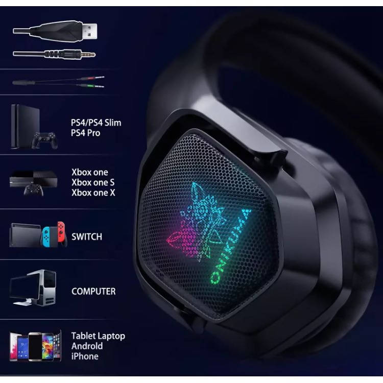 Buy Onikuma X4 Wired Gaming RGB Headset 40 mm | Stylish Headphone