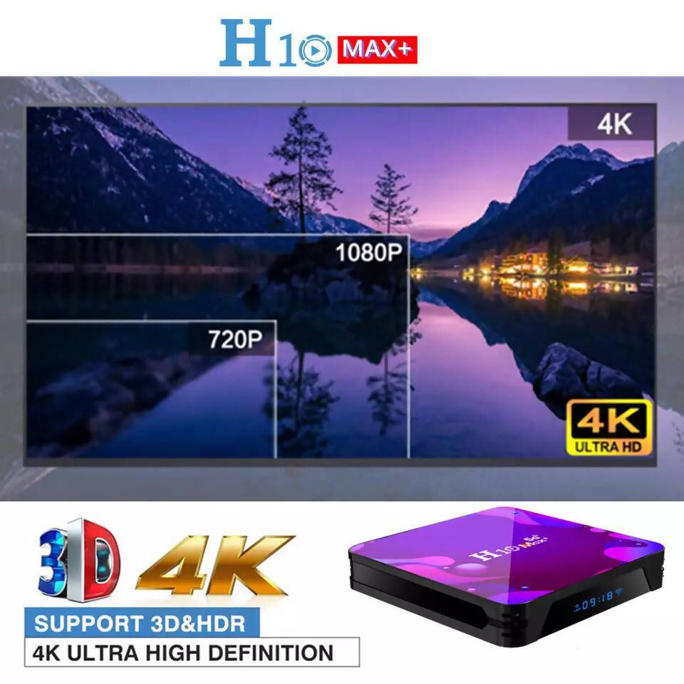 Android 10.0 Smart TV Box Quad Core 4K HD 2.4GHz WiFi 1080P 3D Media E