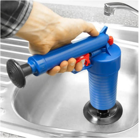 Home High Pressure Air Drain Blaster Pump Plunger Sink Pipe Clog Remover Toilets Bathroom Kitchen Cleaner Kit