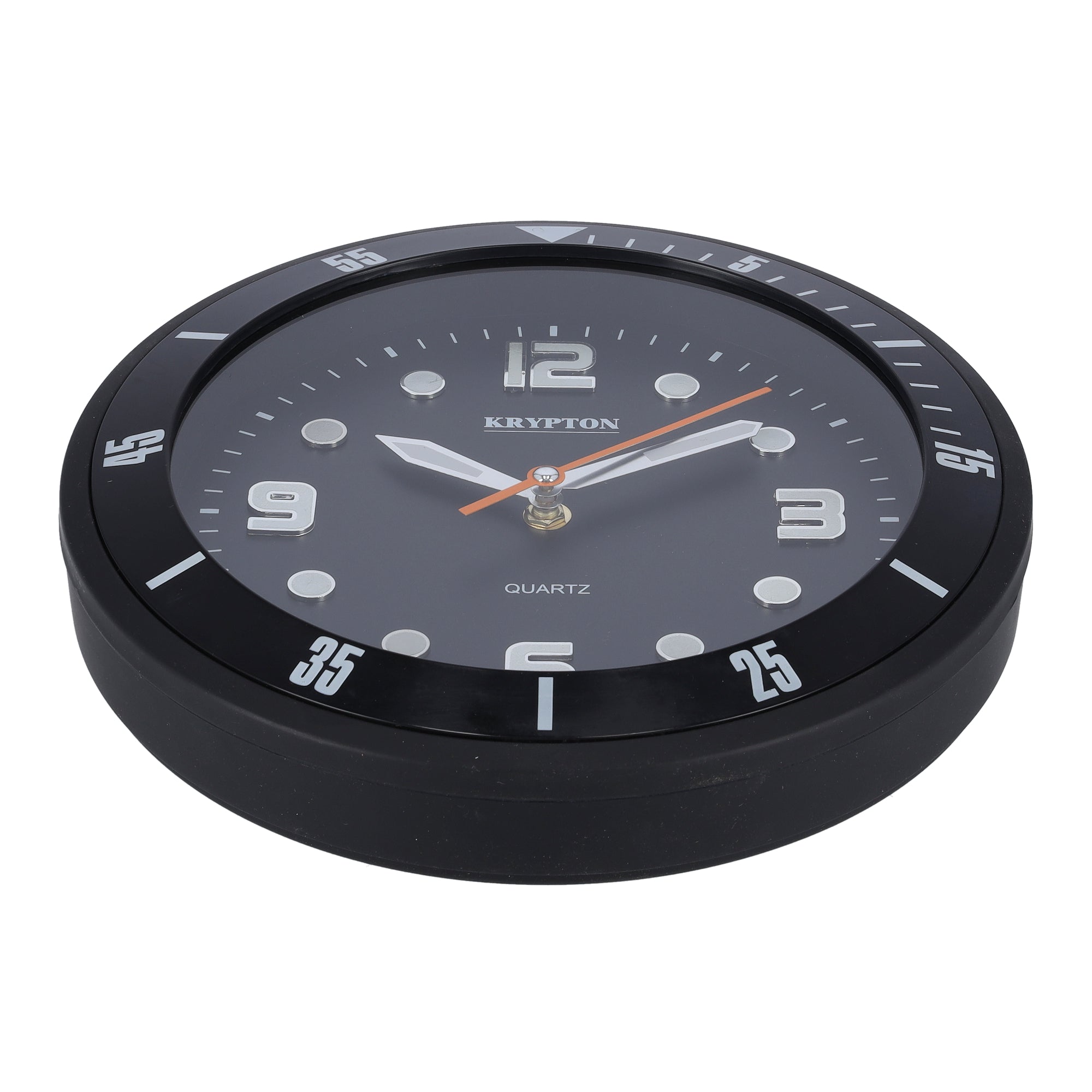 Krypton Round Wall Clock Black KNWC6120 | stylish watch | accurate timekeeping | wall clock | round clock | Casio watch | wall watch | home décor | timepiece | Halabh.com