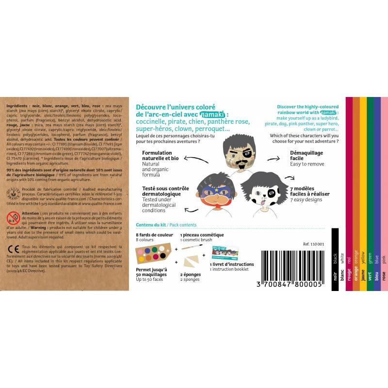 Namaki Rainbow 8 Color Face Painting Kit