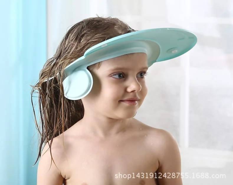 Baby Shower Cap Adjustable Hair Washing Hat For Newborn Baby Ear Protection Safe Children Kids Shampoo Shield Bath Head Cover
