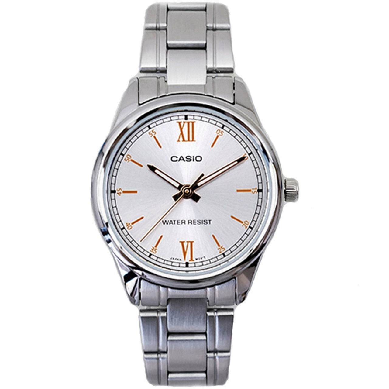 Casio Ladies Standard Watch LTP-V005D-7B2UD | Stainless Steel Mesh Strap | Water-Resistant | Minimal | Quartz Movement | Lifestyle| Business | Scratch-resistant | Fashionable | Halabh.com