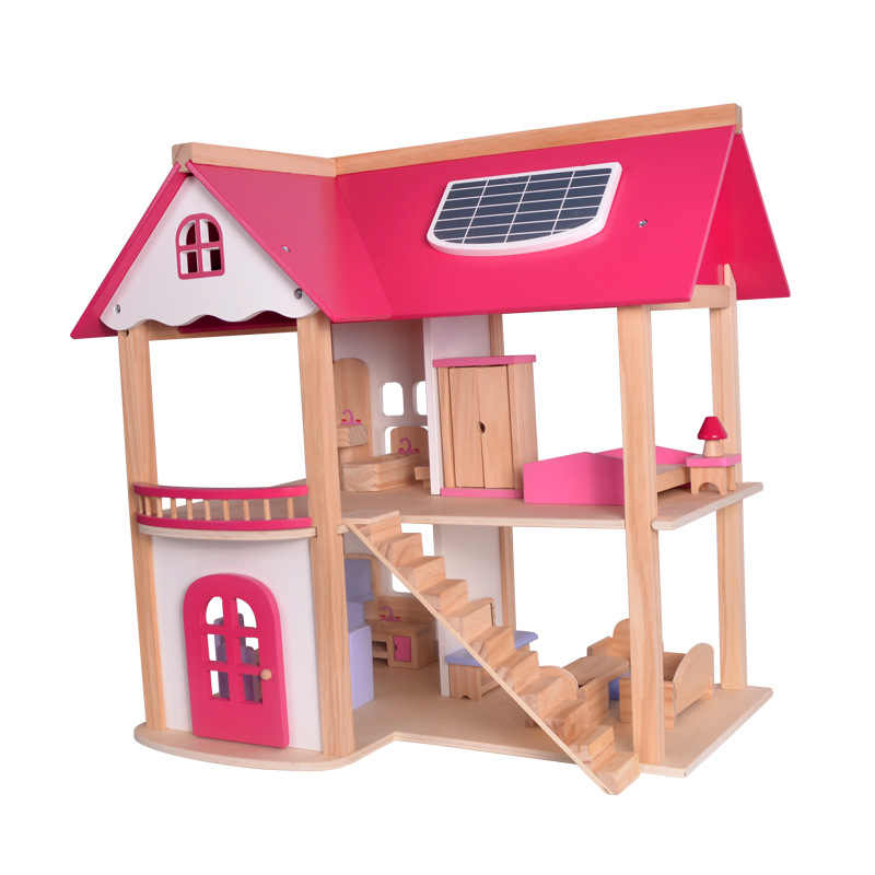Good Kids Wooden Dollhouse Furniture House Doll Girls Play Pretend Children Toys Gift Kids