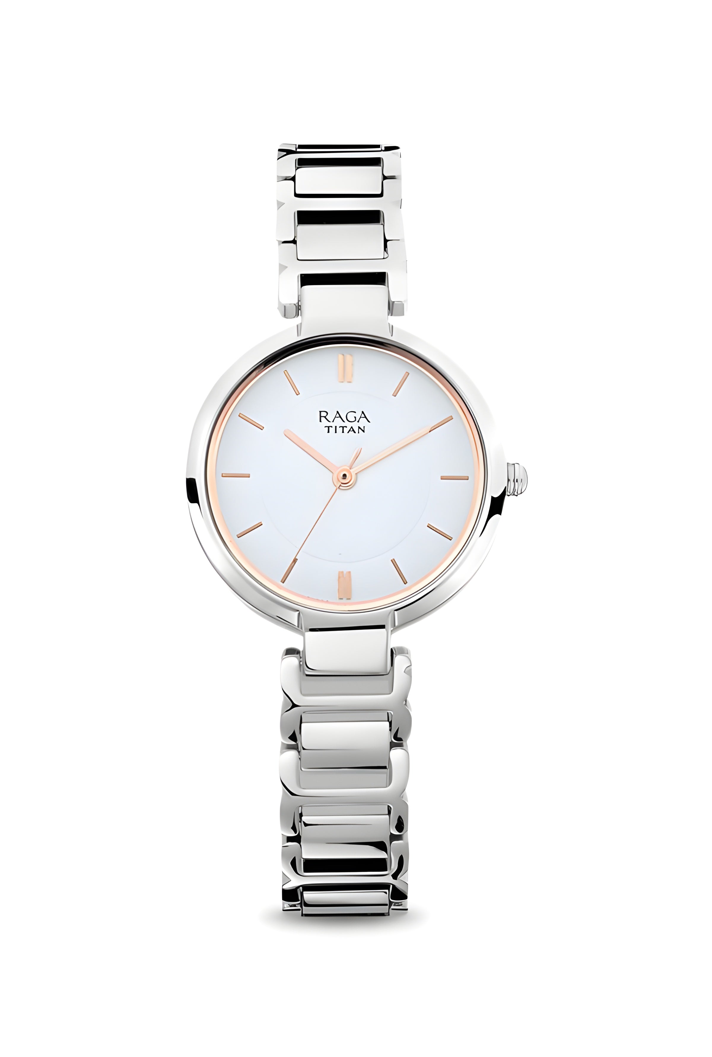 TIitan Quartz Raga Women's Watch 2608SM01 | Stainless Steel | Mesh Strap | Water-Resistant | Minimal | Quartz Movement | Lifestyle | Business | Scratch-resistant | Fashionable | Halabh.com
