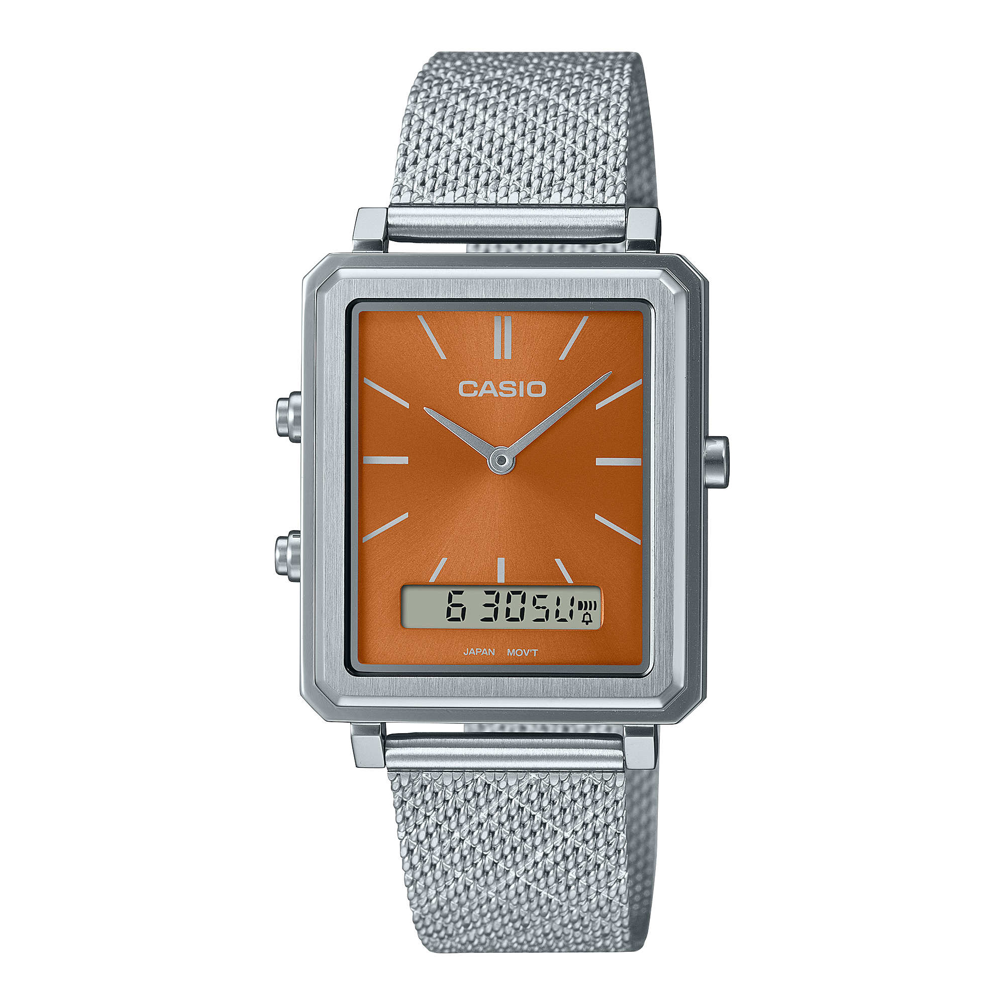 Casio Wristwatch - MTP-B205M-5EDF | Stainless Steel | Water-Resistant | Black Dial | Quartz Movement | Lifestyle| Business | Scratch-resistant | Fashionable | Halabh