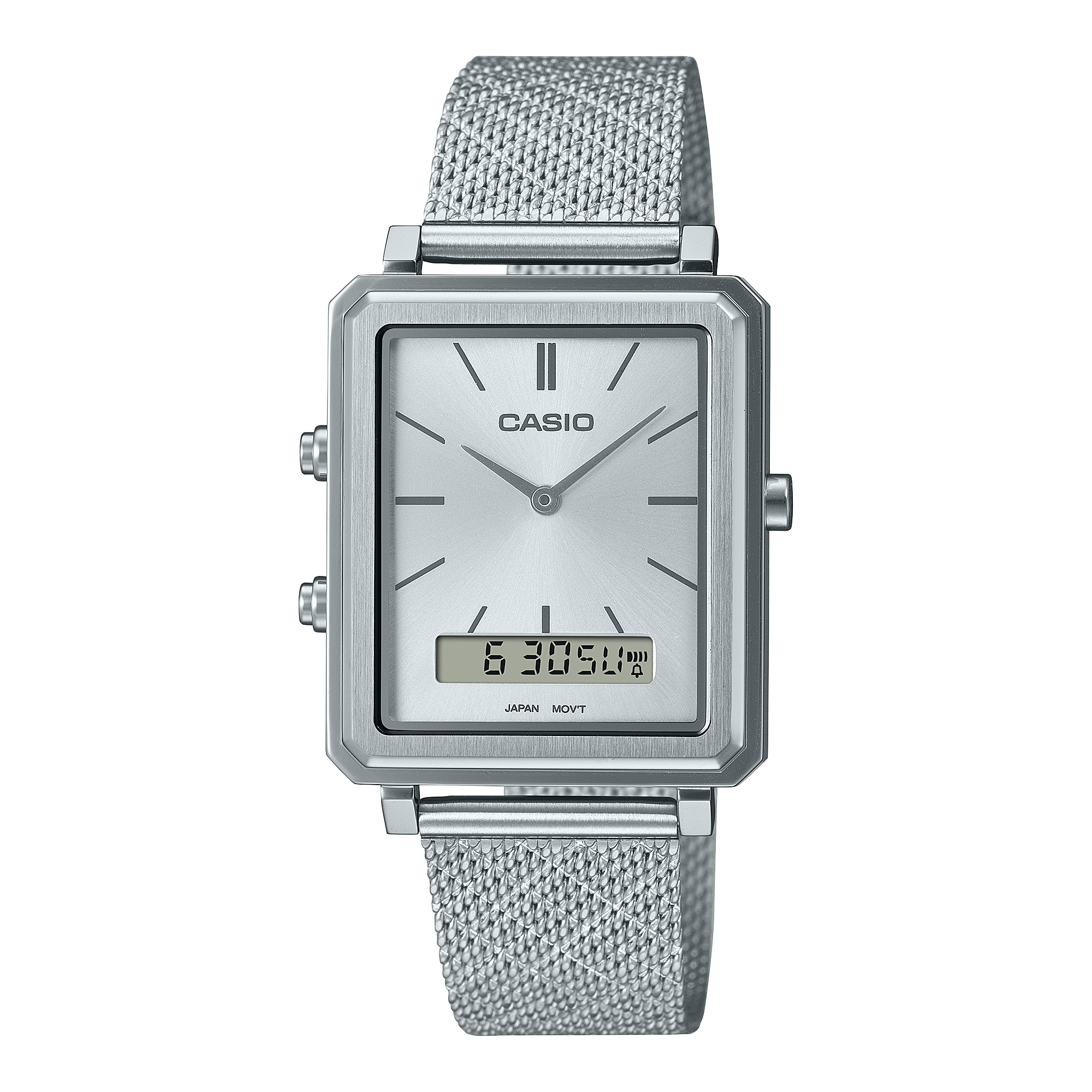 Casio MTP-B205M-7EDF Men's Watch | Stainless Steel | Water-Resistant | Black Dial | Quartz Movement | Lifestyle| Business | Scratch-resistant | Fashionable | Halabh