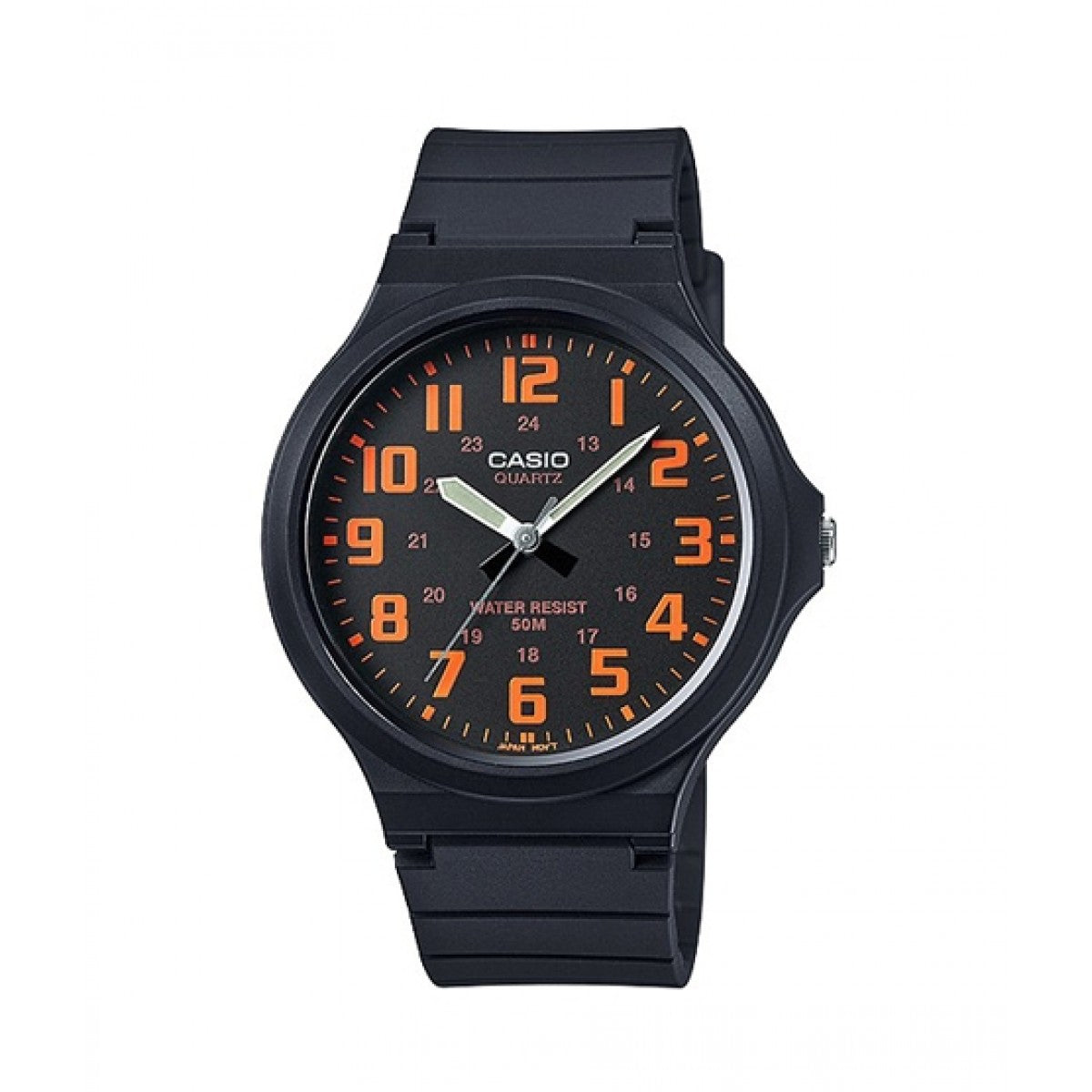 Casio Men Plastic Strap Watch MW-240-4BVDF | Resin | Water-Resistant | Minimal | Quartz Movement | Lifestyle| Business | Scratch-resistant | Fashionable | Halabh.com
