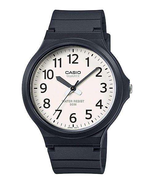 Casio Men Plastic Black Watch MW-240-7BVDF  | Resin | Water-Resistant | Minimal | Quartz Movement | Lifestyle| Business | Scratch-resistant | Fashionable | Halabh.com