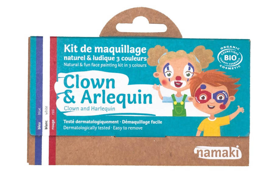 Face Painting Kit Clown & Arlequin 3 Colors