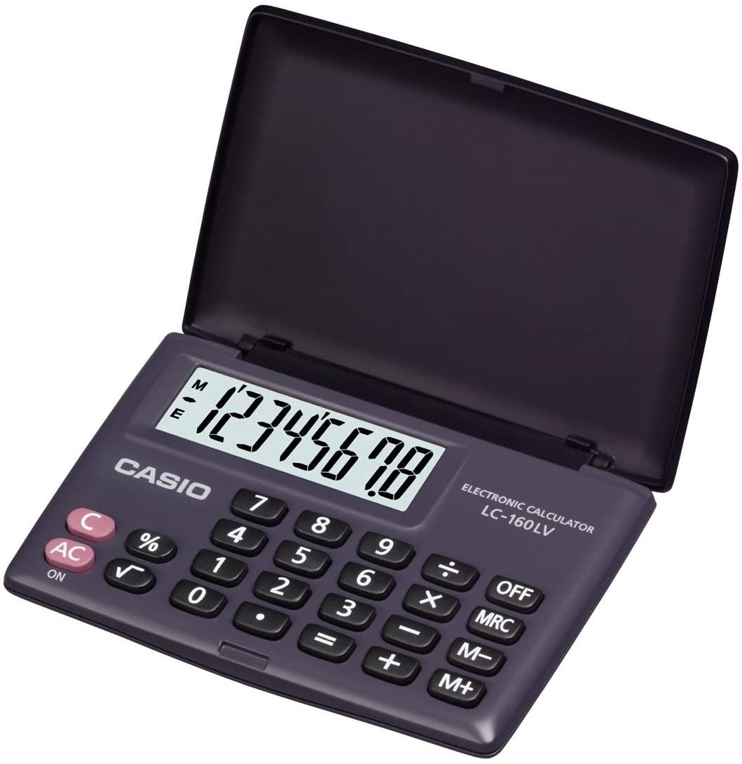 Casio LC-160LV Mini Pocket Calculator