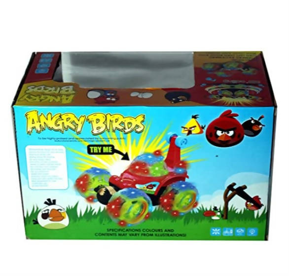 Remote & Rechargeable 360 Degree Twisting Stunt Car ( Angry Birds)
