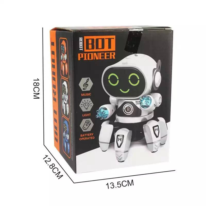 Robot Smart Dancing Robot Electronic Walking Toys With Musical & LED Lighting