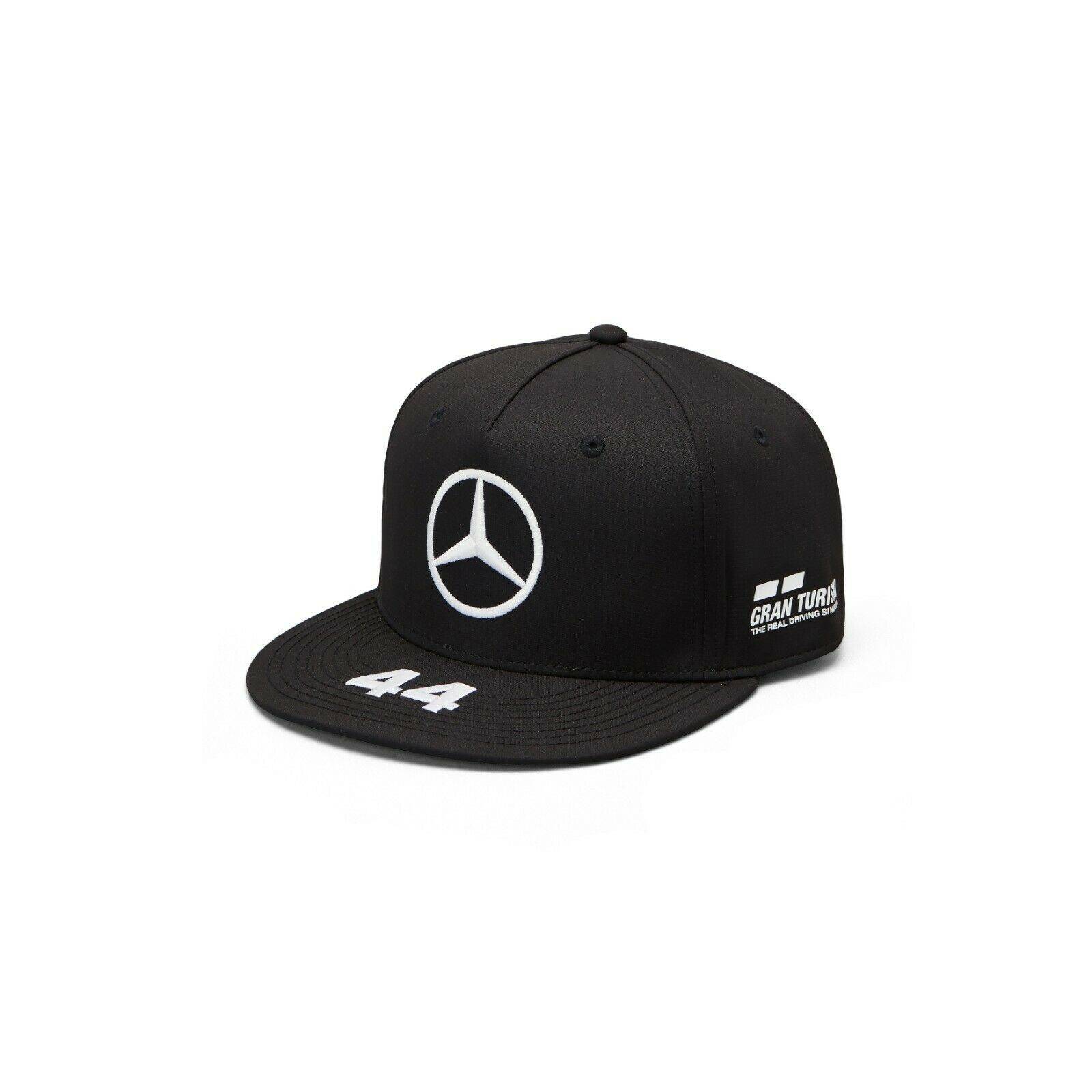 Mercedes-AMG Petronas Motorsport 2019 F1 Lewis Hamilton Flat Brim Cap Black | Official Merchandise | Flat Brim | Adjustable Fit | Fan Gear |  Halabh.com