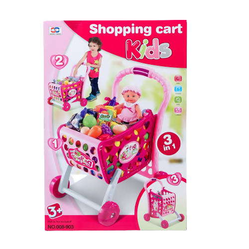 Kids Shopping Cart Pink
