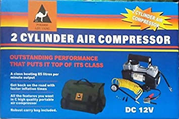 Ultra Heavy Duty 2 Cylinder 12v Auto Air Compressor | Home Appliance & Electronics | Halabh.com