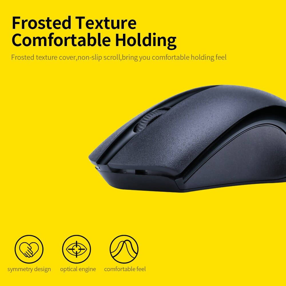 T Wolf Q2 Wireless Mouse Black