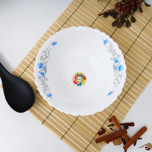 Royalford RF5684 Opal Ware Romantic Soup Bowl 10″