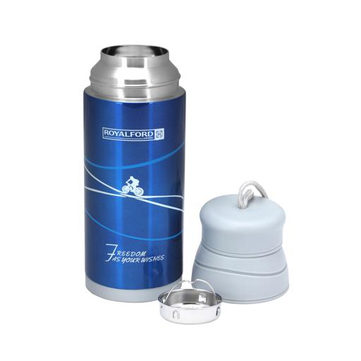 Royalford 320ml Stainless Steel Vacuum Bottle Blue