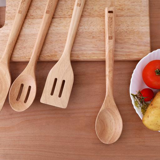 Royalford RF9790 Royalford 30*6Cm Rubber Wood Serving Spoon