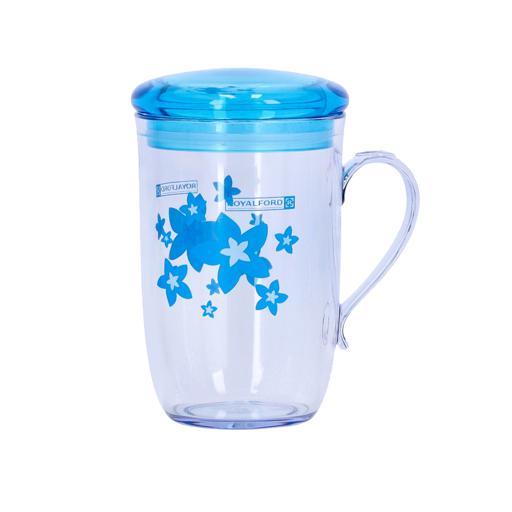 Royalford Water Cup Portable Reusable Transparent Tumblers 260ml