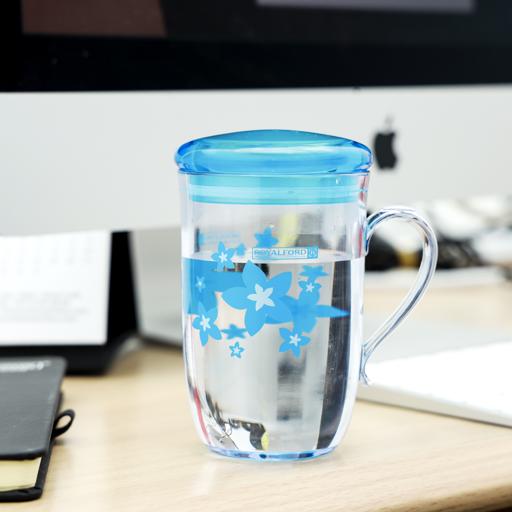 Royalford Water Cup Portable Reusable Transparent Tumblers 260ml