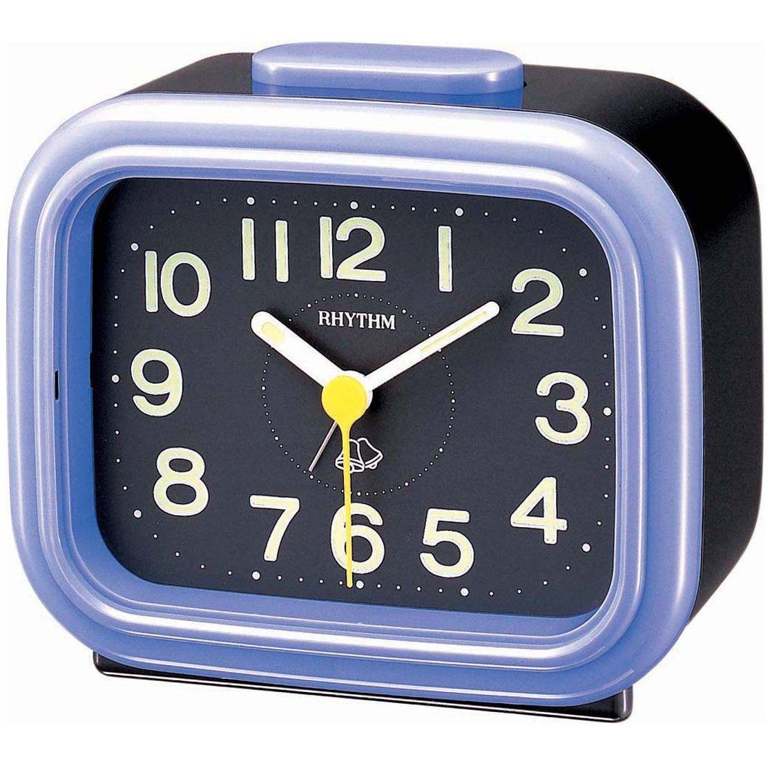 Rhythm Alarm Clock Black & Blue 4RA888R04