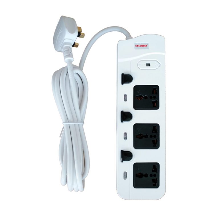 Star Gold Extension 3 Way 3M SG-861E | Outlet | USB | Extension Cord | Electronics | Home Improvement | Technology | Convenience | Protection | Versatility | Halabh.com
