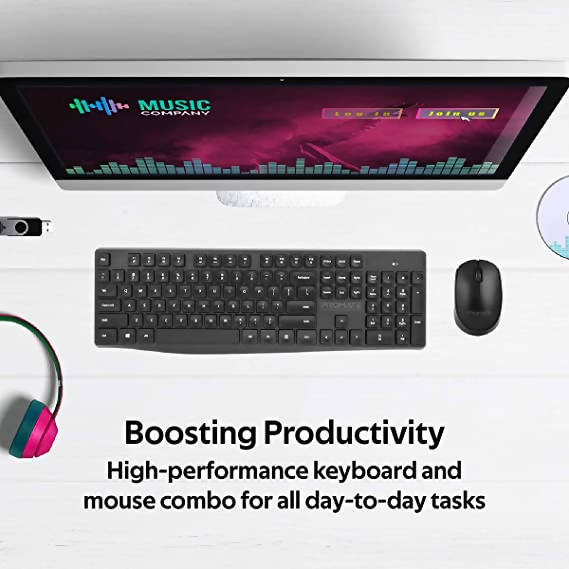 Promate Wireless Keyboard And Mouse Combo Set