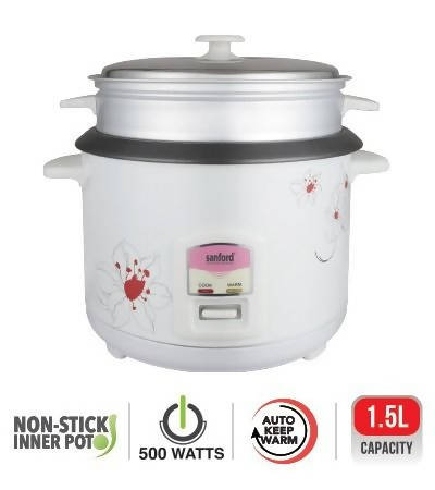 Sanford Rice Cooker 1.5 Liter White