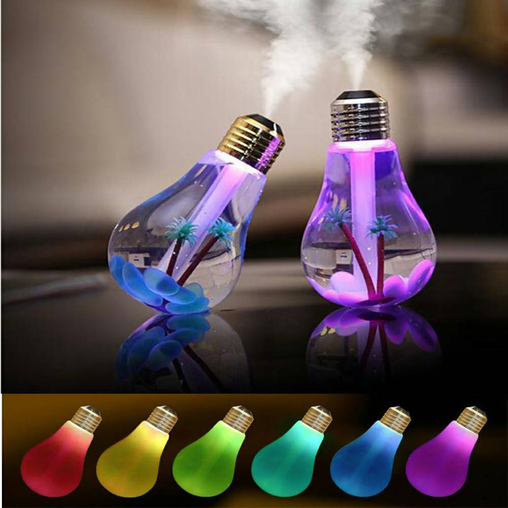 JM Changing Bulb Night Light Ultrasonic Humidifier Multicolor | in Bahrain | Halabh.com