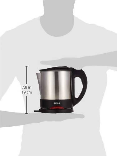 Sanford Stainless Steel Electric Kettle Black & Silver