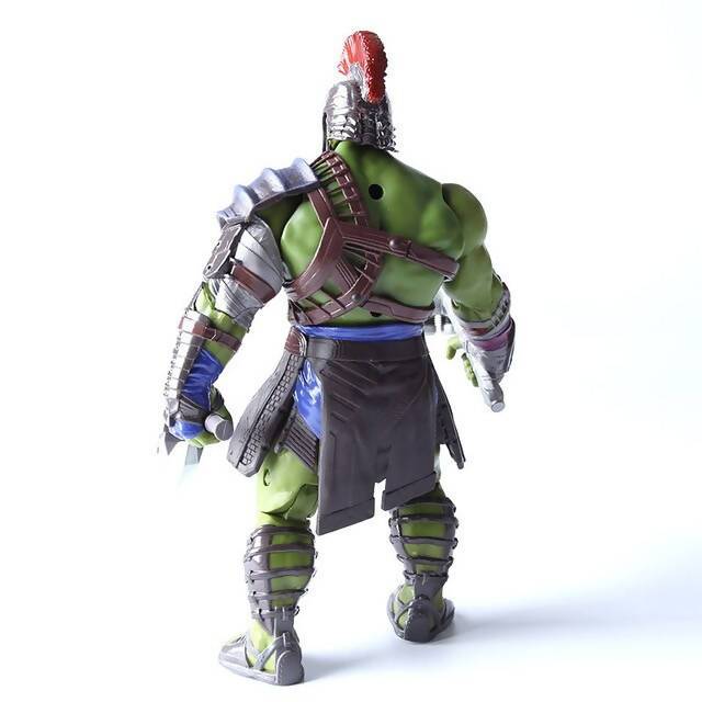 20cm Collection Warrior Ragnarok Action Figure War Hammer Battle Axe Gladiator green giant Movable Model Toy
