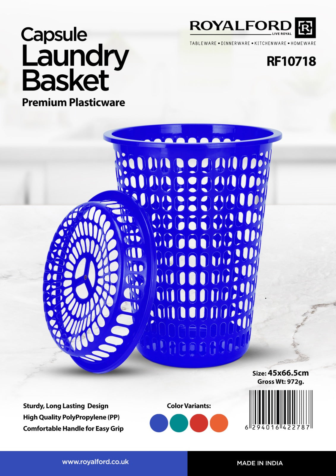 Royal ford Capsule Laundry Basket Laundry Hamper With Lid