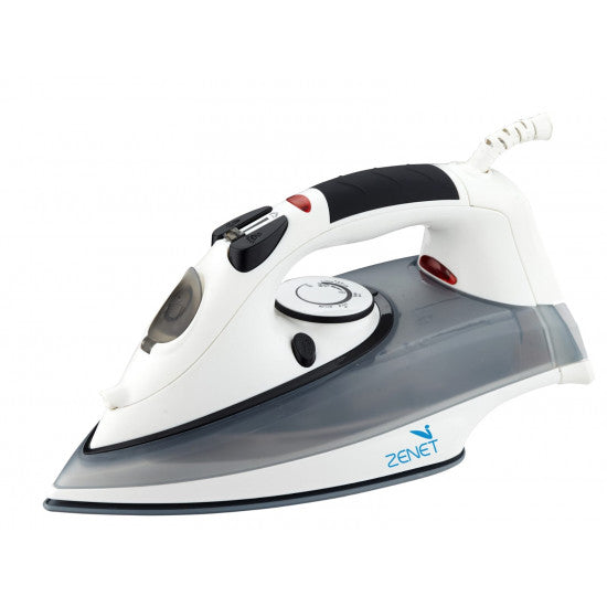 Zenet Steam Iron 2200W | reliable performance | lightweight | variable steam settings | safety features | stylish | even heat distribution | Halabh.com